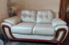 Two seater white sofa